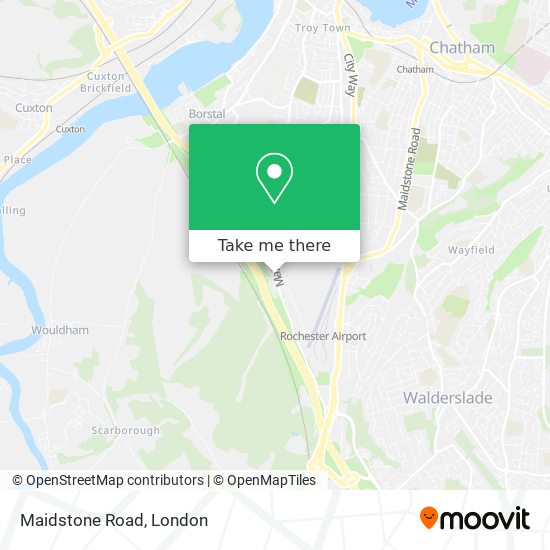 Maidstone Road map