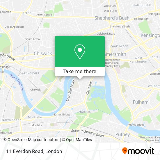 11 Everdon Road map