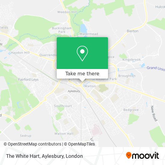 The White Hart, Aylesbury map