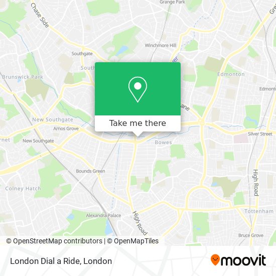 London Dial a Ride map