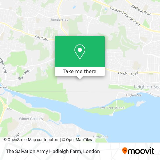 The Salvation Army Hadleigh Farm map