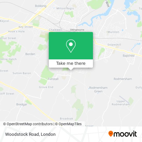 Woodstock Road map