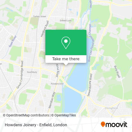 Howdens Joinery - Enfield map