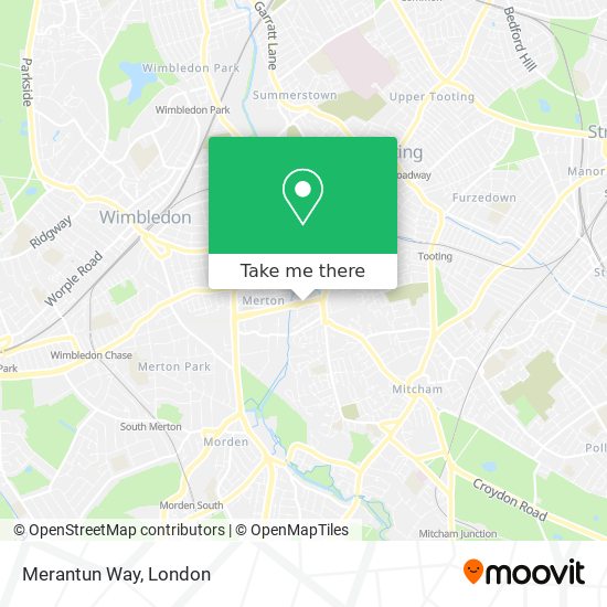 Merantun Way map