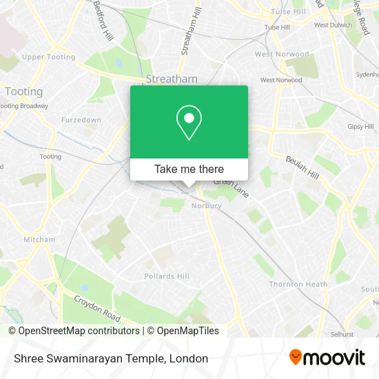 Shree Swaminarayan Temple map