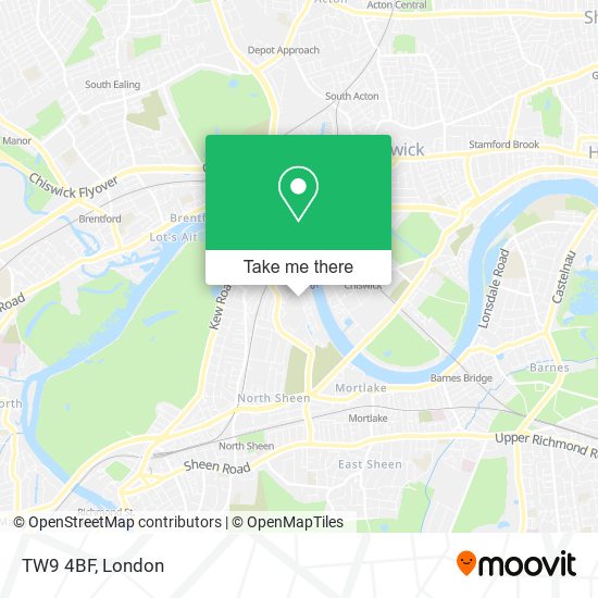 TW9 4BF map
