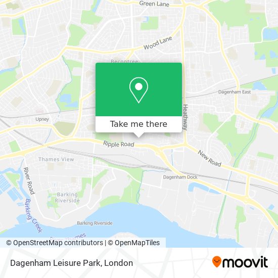 Dagenham Leisure Park map