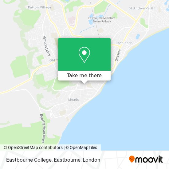 Eastbourne College, Eastbourne map
