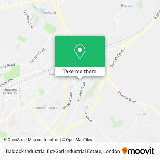 Baldock Industrial Est-Serl Industrial Estate map
