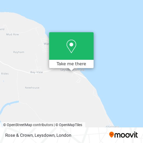 Rose & Crown, Leysdown map