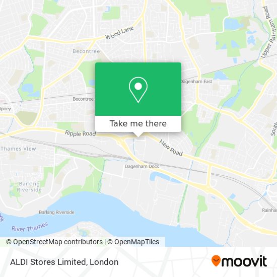 ALDI Stores Limited map