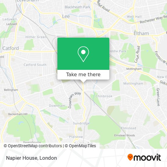 Napier House map