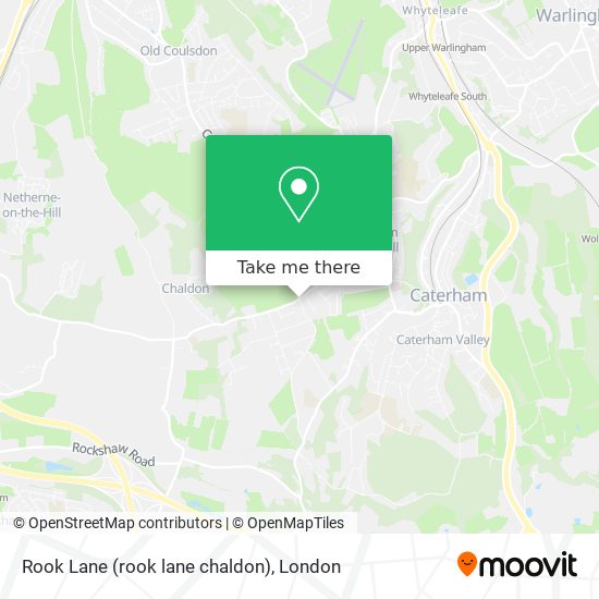 Rook Lane (rook lane chaldon) map