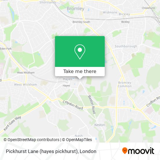 Pickhurst Lane (hayes pickhurst) map