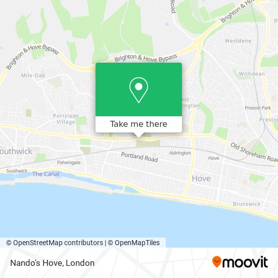 Nando's Hove map