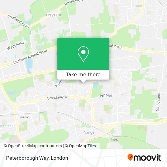 Peterborough Way map