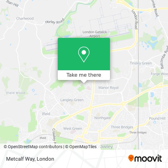 Metcalf Way map