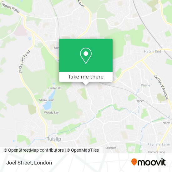 Joel Street map