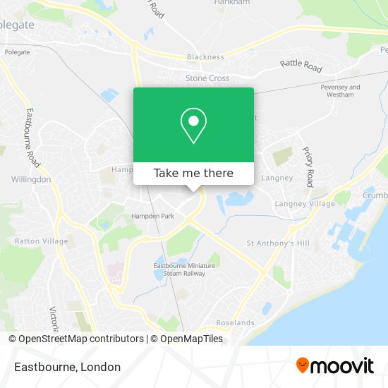 Eastbourne map