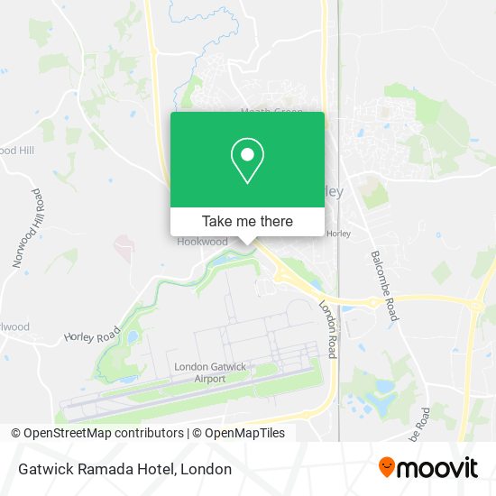 Gatwick Ramada Hotel map