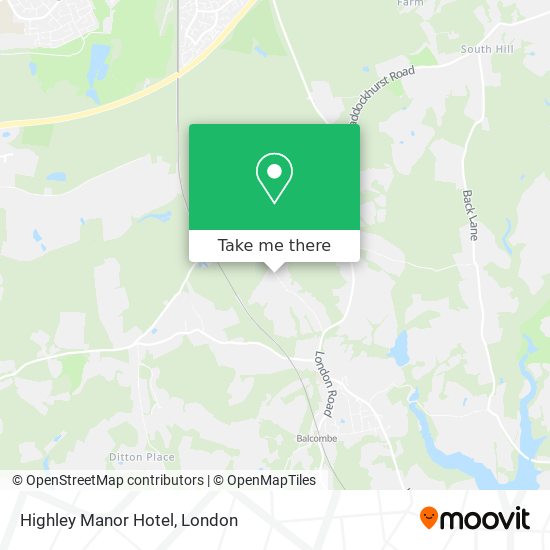 Highley Manor Hotel map