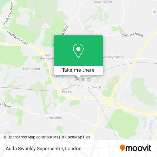 Asda Swanley Supercentre map