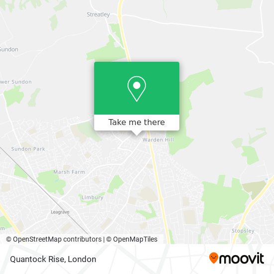 Quantock Rise map