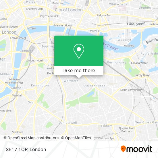 SE17 1QR map