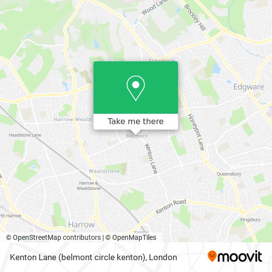 Kenton Lane (belmont circle kenton) map