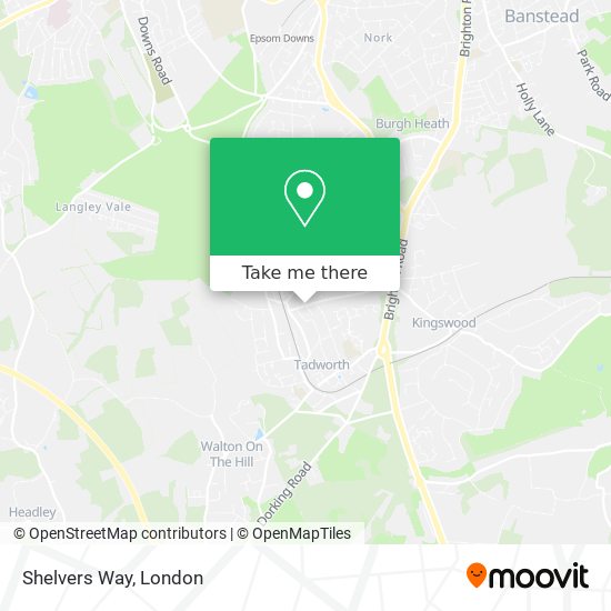 Shelvers Way map