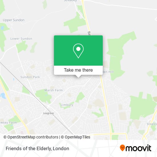 Friends of the Elderly map
