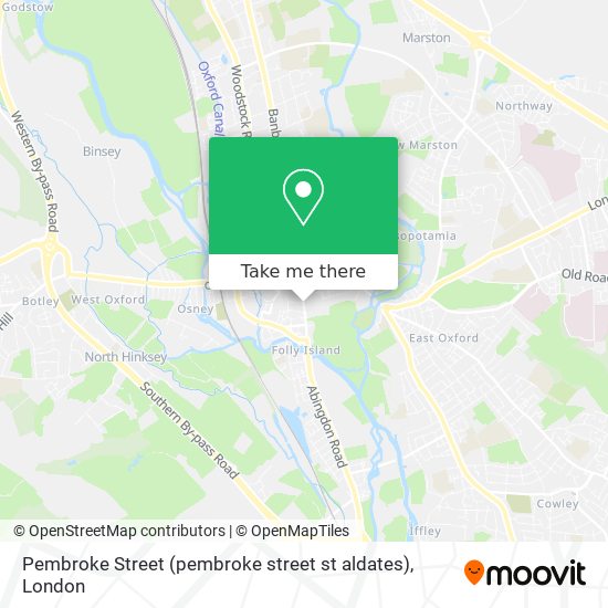 Pembroke Street (pembroke street st aldates) map