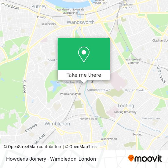 Howdens Joinery - Wimbledon map