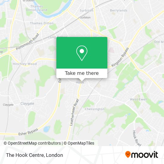 The Hook Centre map
