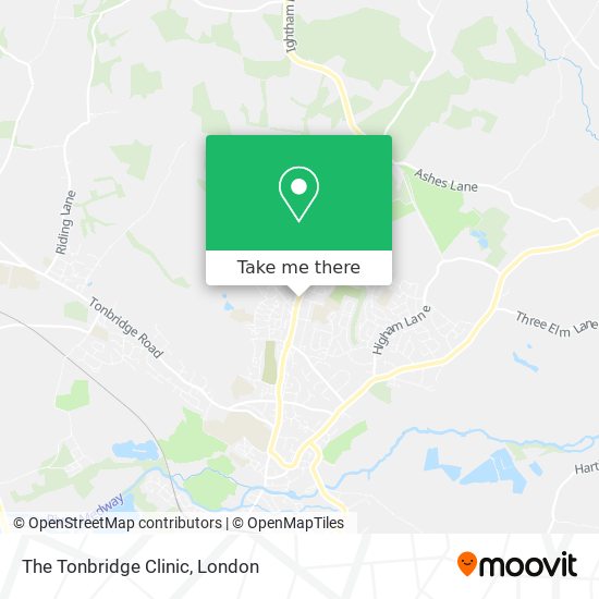 The Tonbridge Clinic map