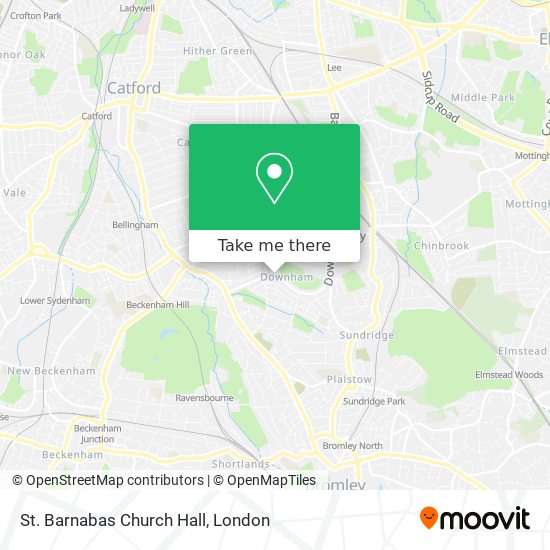 St. Barnabas Church Hall map