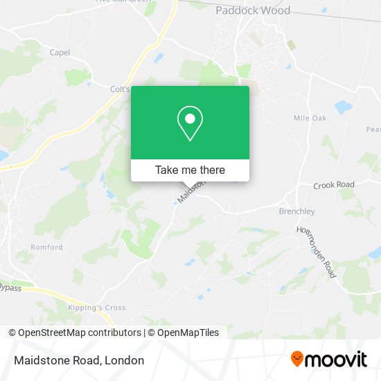 Maidstone Road map