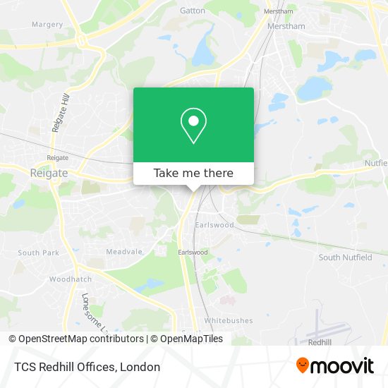 TCS Redhill Offices map