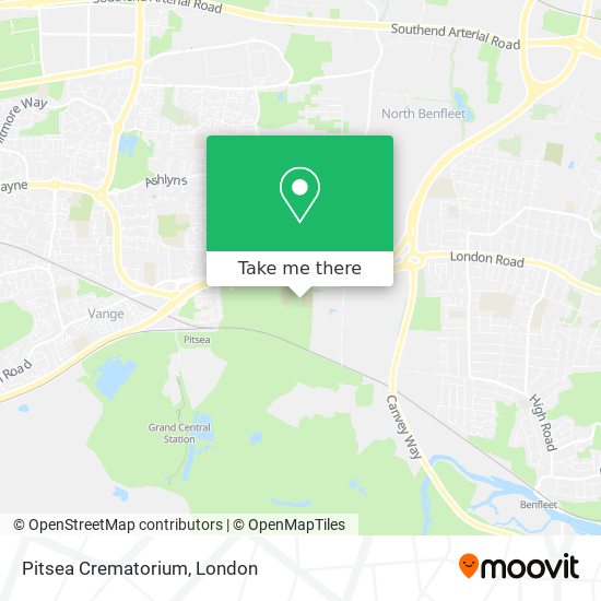 Pitsea Crematorium map