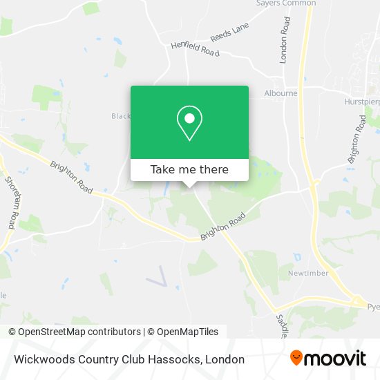 Wickwoods Country Club Hassocks map