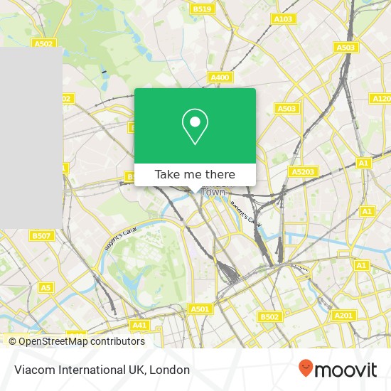 Viacom International UK map