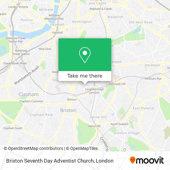 Brixton Seventh Day Adventist Church map
