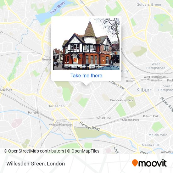 Willesden Green map
