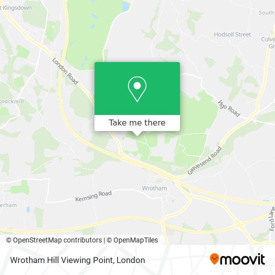 Wrotham Hill Viewing Point map