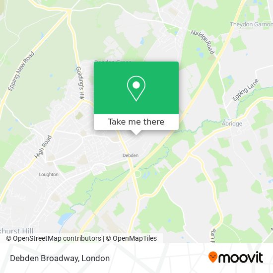 Debden Broadway map
