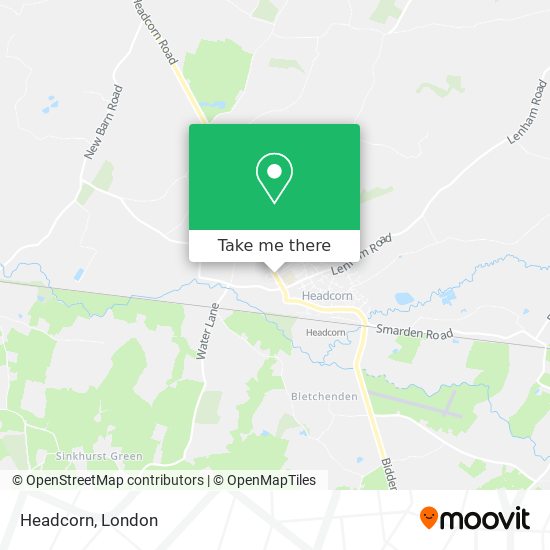 Headcorn map