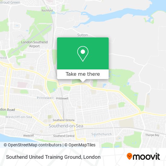 Southend United Training Ground map