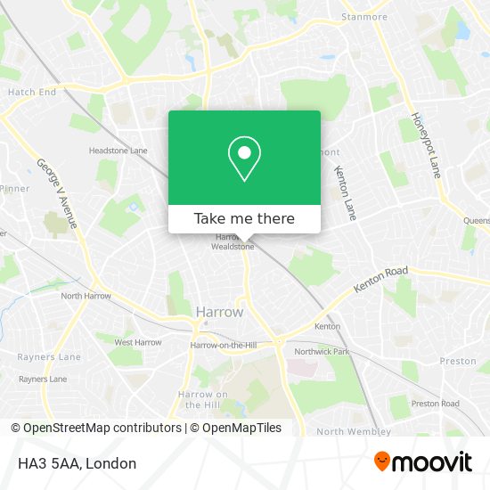 HA3 5AA map