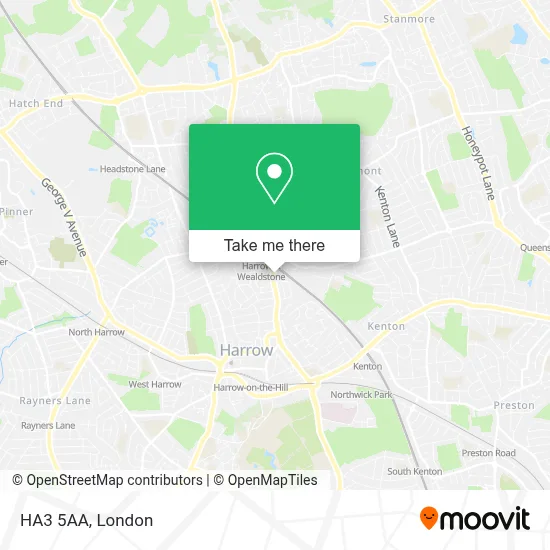 How to Get to HA3 5AA in Harrow by Bus, Tube or Train?