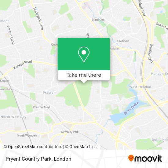 Fryent Country Park map